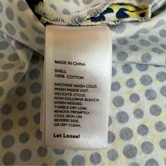 Kate Spade Sleeveless A-Line Polka Dot Blouse Size M 100% cotton. - Picture 6 of 6